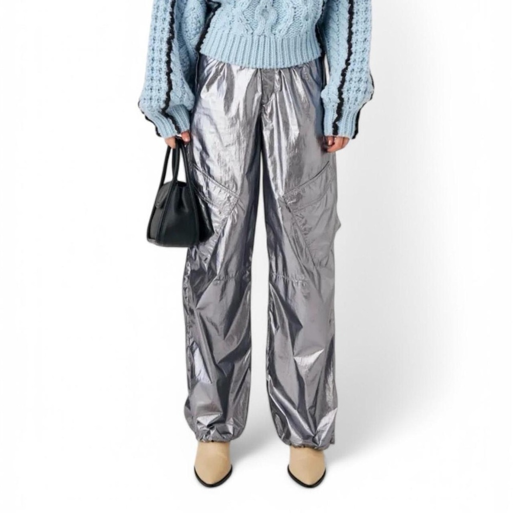 Moussy Silver Cargo Pants